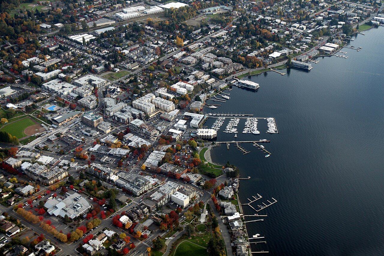 Downtown Kirkland waterfront in Kirkland, Washington