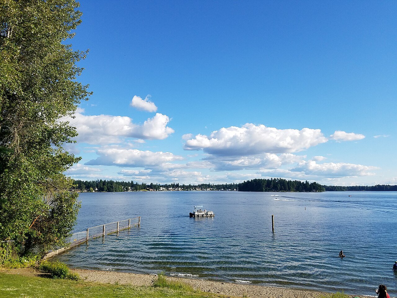 American Lake in Lakewood, Washington