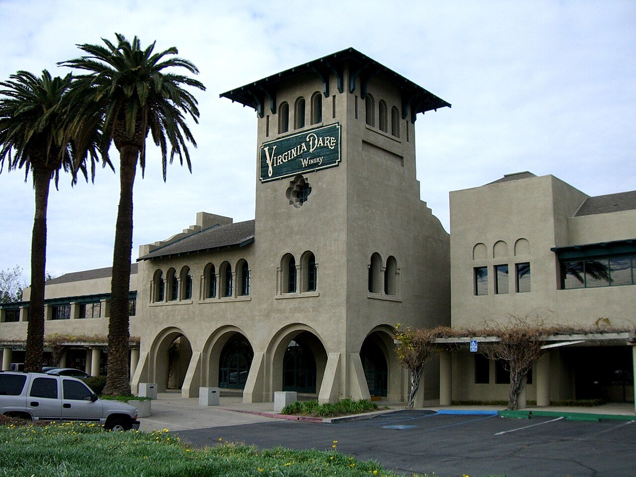 Virginia Dare Winery building in Rancho Cucamonga, California