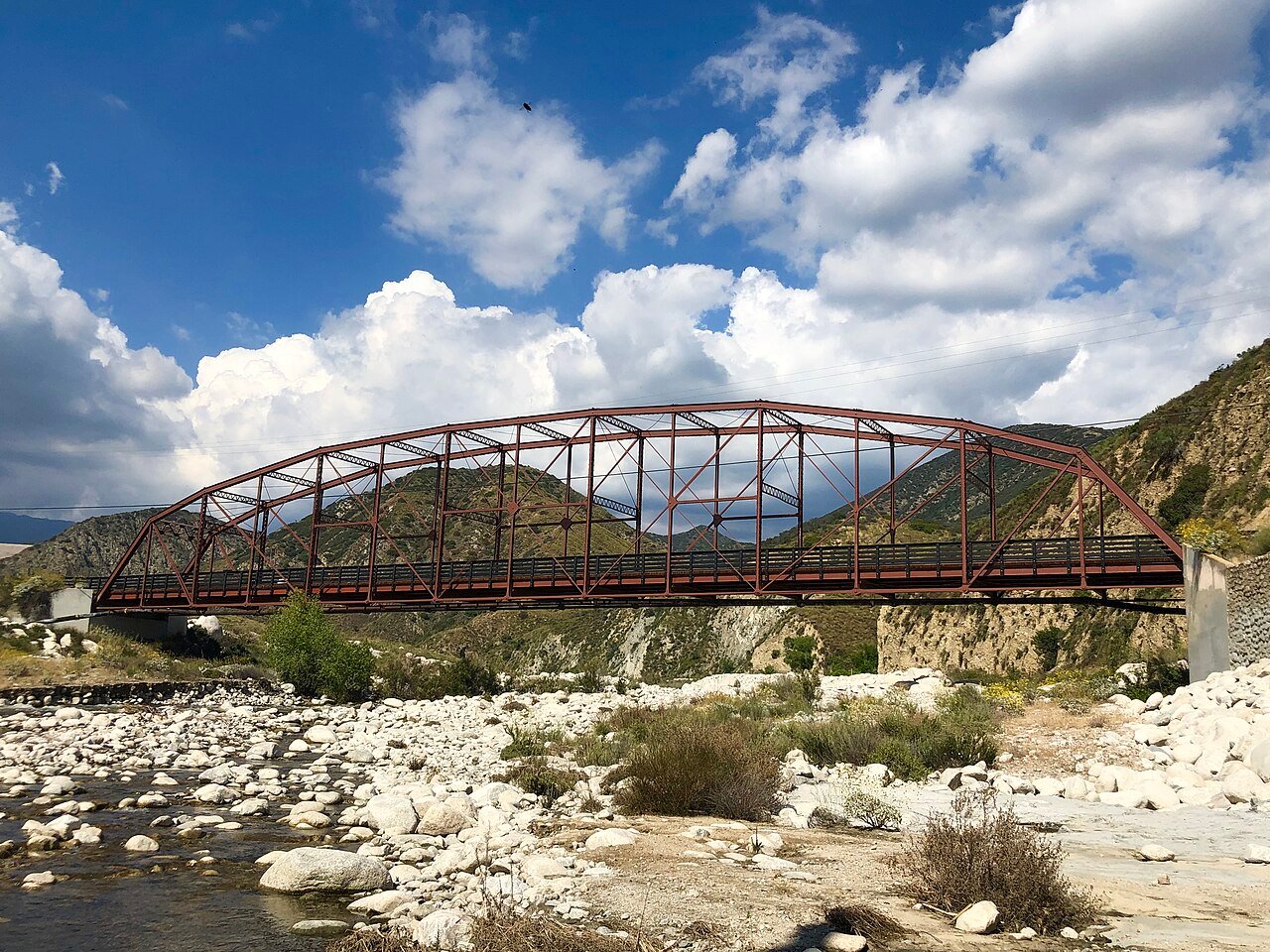 Santa Ana River Bridge in Highland, California